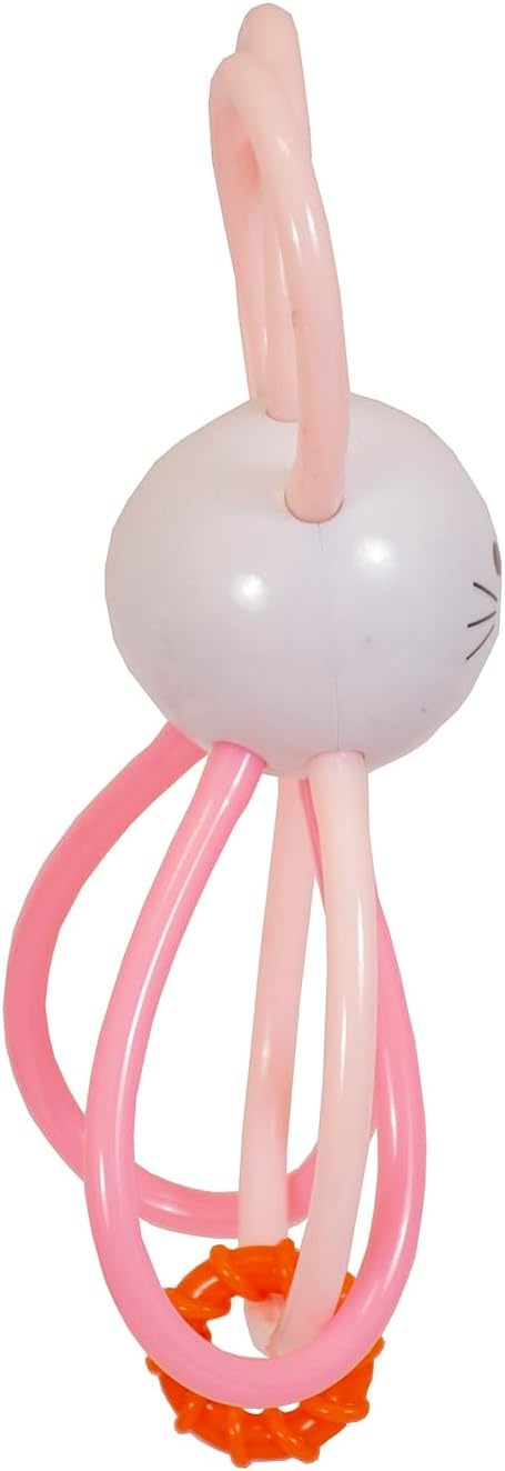 image:imageManhattan Toy Zoo Animal Winkel Bunny Rabbit Multicolor Rattle amp Sensory Teether for Baby and ToddlerBunny Rabbit