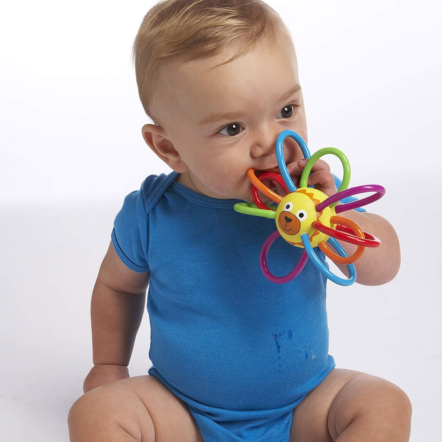 image:imageManhattan Toy Zoo Animal Winkel Bunny Rabbit Multicolor Rattle amp Sensory Teether for Baby and ToddlerLion