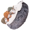 image:imageManhattan Toy Nursing Nola Nurturing Rabbit Stuffed Animal with Plush Baby BunniesNissa Hedgehog