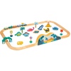 image:imageManhattan Toy TRex Express 45Piece JurassicThemed Wooden Toy Train Set for Toddlers 3 Years and Up