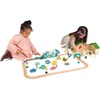 image:imageManhattan Toy TRex Express 45Piece JurassicThemed Wooden Toy Train Set for Toddlers 3 Years and Up