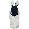 image:imageManhattan Toy Embroidered Plush Bunny Baby Rattle  Soft Cotton Burp Cloth 16 x 16 InchesBunny