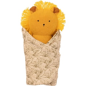 image:imageManhattan Toy Embroidered Plush Bunny Baby Rattle  Soft Cotton Burp Cloth 16 x 16 InchesLion