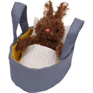 image:imageManhattan Toy Moppettes Beau Bunny Stuffed Animal Nurturing Playset with Bunny Plush Toy Fabric Bassinet Blanket amp PillowBeau Bunny