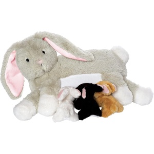 image:imageManhattan Toy Nursing Nola Nurturing Rabbit Stuffed Animal with Plush Baby BunniesNola Rabbit