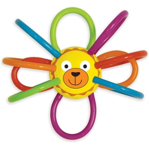 image:imageManhattan Toy Zoo Animal Winkel Bunny Rabbit Multicolor Rattle amp Sensory Teether for Baby and ToddlerLion