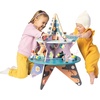 image:imageManhattan Toy DoubleDecker Celestial Star Explorer Wooden Activity Center with Shape Gliders Spinners Bead Runs and Alluring Artwork
