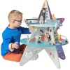 image:imageManhattan Toy DoubleDecker Celestial Star Explorer Wooden Activity Center with Shape Gliders Spinners Bead Runs and Alluring Artwork
