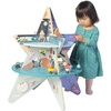 image:imageManhattan Toy DoubleDecker Celestial Star Explorer Wooden Activity Center with Shape Gliders Spinners Bead Runs and Alluring Artwork