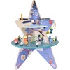 image:imageManhattan Toy DoubleDecker Celestial Star Explorer Wooden Activity Center with Shape Gliders Spinners Bead Runs and Alluring Artwork
