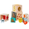 image:imageManhattan Toy Enchanted Forest 12Piece Wooden Stacking Counting Sorting Toy Blocks with Solid Wood Cutout Shapes