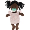 image:imageManhattan Toy Love Stella Soft Baby Doll Brown with Black Pigtails  For 1 Year Old