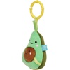 image:imageManhattan Toy MiniApple Farm Orange Baby Travel Toy with Rattle Squeaker Crinkle Fabric amp Teether Clipon AttachmentAvacado