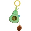 image:imageManhattan Toy MiniApple Farm Orange Baby Travel Toy with Rattle Squeaker Crinkle Fabric amp Teether Clipon AttachmentAvacado