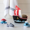 image:imageManhattan Toy Neoprene Whale 5Piece Floating Spill n Fill Bath Toy with Quick Dry Sponges and Squirt ToyPirate Ship