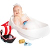 image:imageManhattan Toy Neoprene Whale 5Piece Floating Spill n Fill Bath Toy with Quick Dry Sponges and Squirt ToyPirate Ship