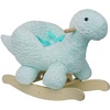 image:imageManhattan Toy Plush Elephant Wooden Rocking Toy with Crown Adjustable Seat Belt and Wooden Hand Grips LargeDinosaur