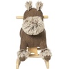 image:imageManhattan Toy Plush Elephant Wooden Rocking Toy with Crown Adjustable Seat Belt and Wooden Hand Grips LargeTerrier