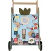 image:imageManhattan Toy Wildwoods Owl Wooden Push Cart with Shape Sorter and Basket Serrated Oval Spinners Bead Run and More Medium