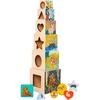 image:imageManhattan Toy Enchanted Forest 12Piece Wooden Stacking Counting Sorting Toy Blocks with Solid Wood Cutout Shapes
