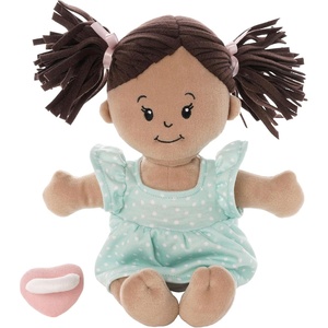 image:imageLove Stella Soft Baby Doll for 1  Year Old by Manhattan Toy  Beige with Brown Pigtails