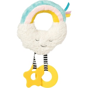 image:imageManhattan Toy Fairytale PeekaBoo Soft Activity Crinkle Book for Baby amp Toddler with Tethered Bunny Squeaker SmallCloud Travel Toy