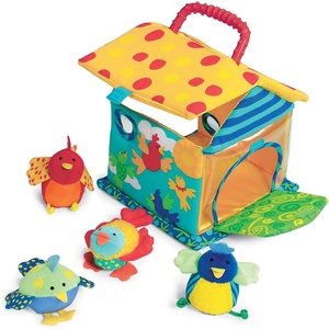 image:imageManhattan Toy Put and Peek Birdhouse Soft Activity Toy 75 x 75 x 9 inches