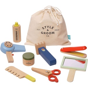 image:imageManhattan Toy Style amp Groom 9 Piece Wooden Toddler amp Kids Pretend Play Hair Styling amp Grooming Kit