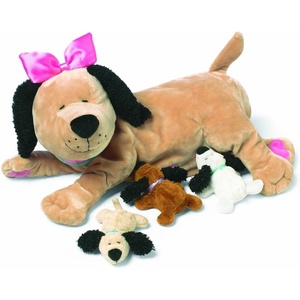 image:imageManhattan Toy Nursing Nana Nurturing Dog Stuffed Animal with Plush Puppies